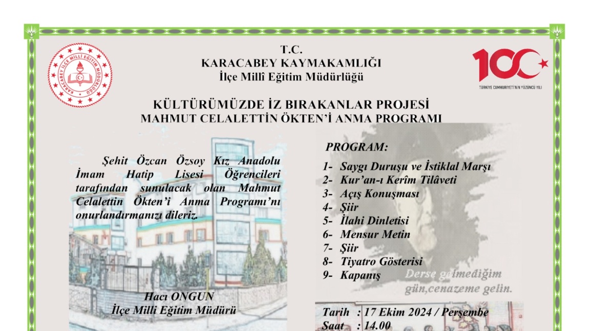 Kültürümüzde İz Bırakanlar Projesi 